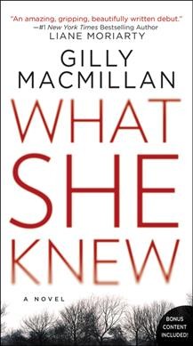 What she knew : a novel / Gilly Macmillan.